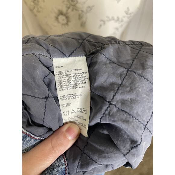 Vintage Tommy Hilfiger Denim Jean Blazer Button Jacket Size Medium - Picture 7 of 9